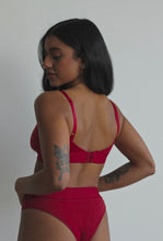 Load image into Gallery viewer, Soft &amp; Adjustable Triangle Bralette - Red Collection JOY Underwear